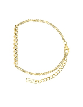Brazalete Les Néréides de plata con cristal p 925