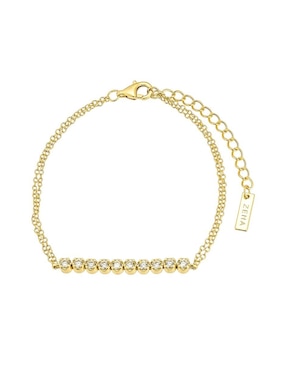 Brazalete Les Néréides de plata con cristal p 925