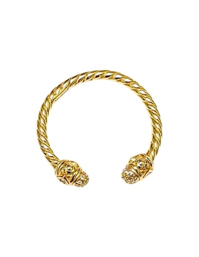 Anillo semicircular Les Néréides Classic revisite de plata 18 k con acabado baño de oro
