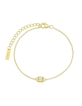Brazalete Les Néréides de plata P 925 con acabado baño de oro