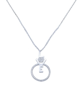 Gargantilla de letras Bijoux Fp de plata P 925