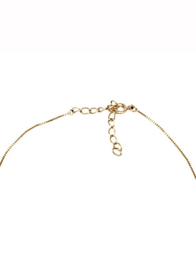 Collar con dije de letra a Moon de oro laminado 10 K