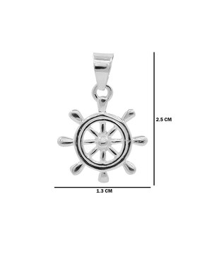Dije de timón Boscaini de plata P 925