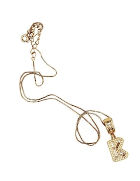 Collar con dije de letras Moon de oro laminado 10 K
