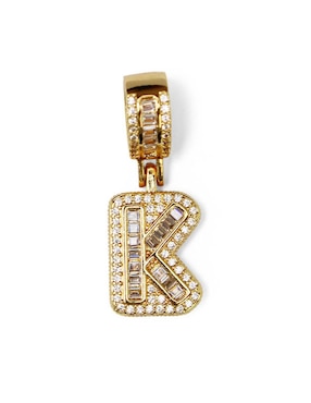 Collar con dije de letras Moon de oro laminado 10 K