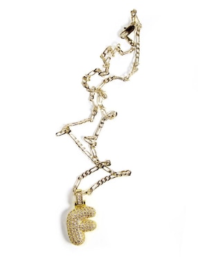 Collar con dije de letras Moon de oro laminado 10 K