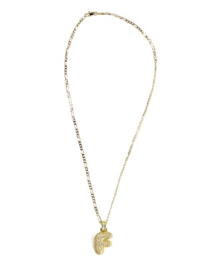 Collar con dije de letras Moon de oro laminado 10 K