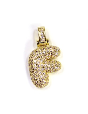 Collar con dije de letras Moon de oro laminado 10 K