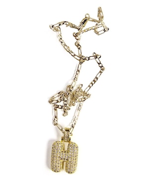 Collar con dije de letras Moon de oro laminado 10 K