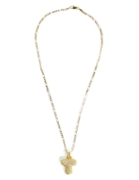 Collar con dije de letras Moon de oro laminado 10 K