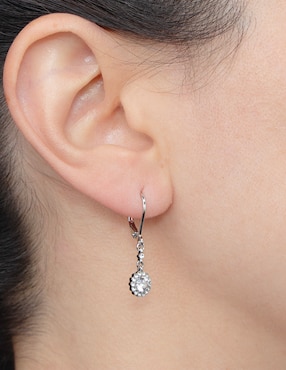 Aretes largos circular Carré