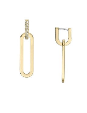Aretes Fossil con acabado pulido cristal