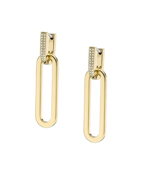 Aretes Fossil con acabado pulido cristal