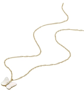 Collar con dije de mariposa Fossil Sutton