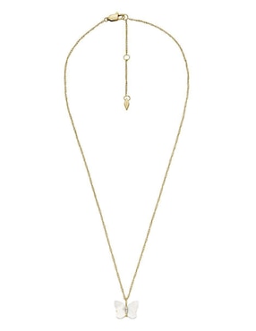 Collar con dije de mariposa Fossil Sutton