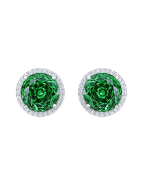 Broqueles circular Gladkova Joyería de plata P 925 con acabado brillante zirconia