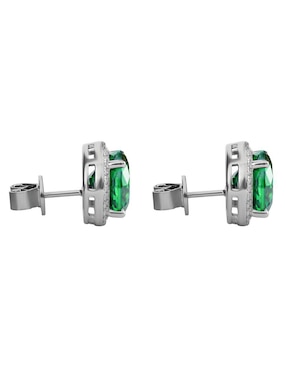 Broqueles circular Gladkova Joyería de plata P 925 con acabado brillante zirconia
