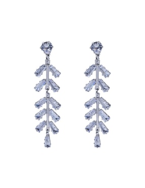 Aretes largos de hoja Arette cristal