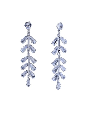 Aretes largos de hoja Arette cristal
