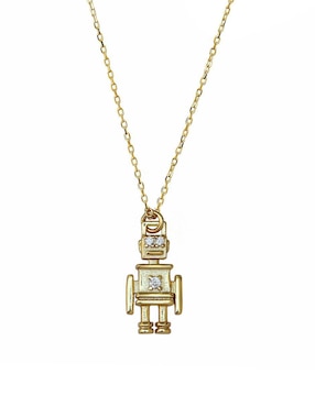 Collar con dije de robot Sofia Blum de plata P 925