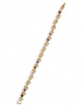 Pulsera OG con acabado baño de oro 18k