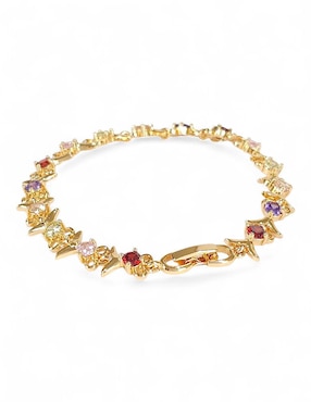 Pulsera OG con acabado baño de oro 18k