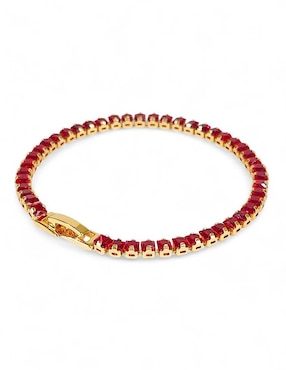 Pulsera Og con acabado baño de oro 18k