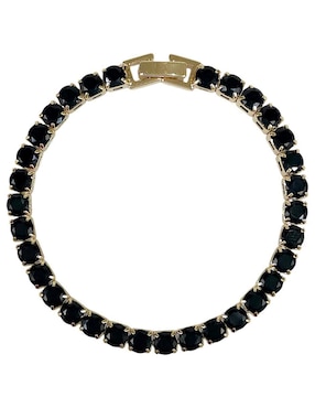 Pulsera Og con acabado baño de oro 18k