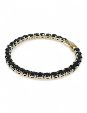 Pulsera Og con acabado baño de oro 18k