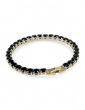 Pulsera Og con acabado baño de oro 18k