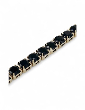 Pulsera Og con acabado baño de oro 18k