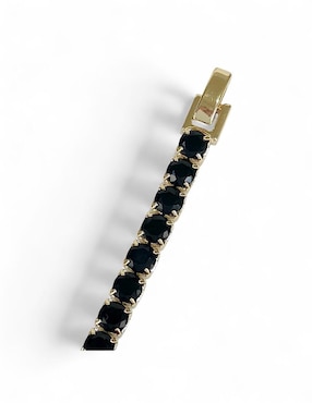 Pulsera Og con acabado baño de oro 18k