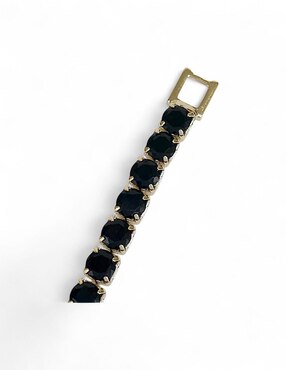 Pulsera Og con acabado baño de oro 18k