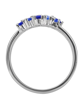 Anillo Gladkova Joyería P 925 de plata zafiro pavé
