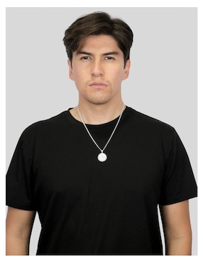 Collar con dije san benito Crixus Joyeria de plata P 925