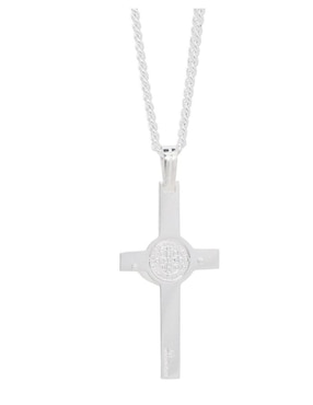 Collar con dije de cruz Crixus Joyeria de plata P 925