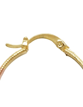Arracadas Horoz con acabado chapa de oro 18 K
