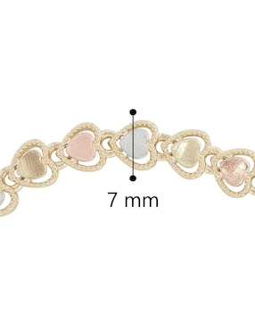 Pulsera Horoz con acabado chapa de oro 18 K