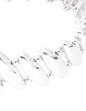 Pulsera Napier Silver Patterns con acabado pulido