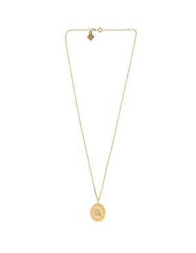 Collar con dije virgen María ovalado Anante Nube de plata P 925 y 14 K