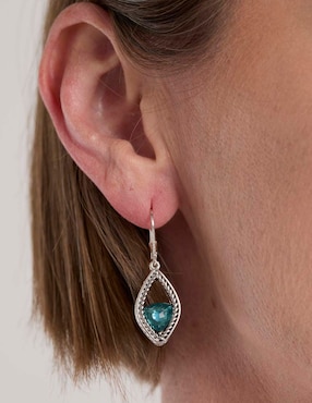 Aretes Napier con acabado brillante
