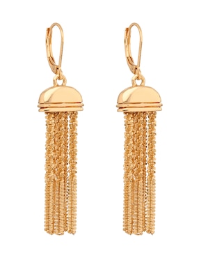 Aretes largos de medusa Napier Gold Lace acabado brillante