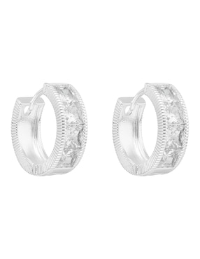 Arracadas Napier Cz Ears M1 con acabado brillante