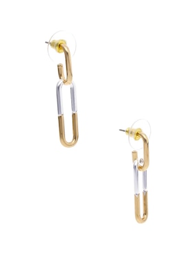 Aretes largos Napier Basic Metal Ears m1 con acabado brillante