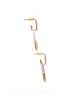 Aretes largos Napier Basic Metal Ears m1 con acabado brillante