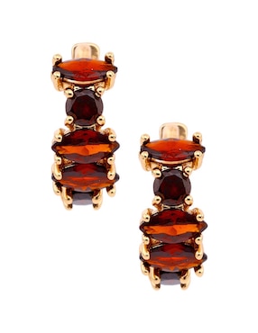 Aretes cortos Napier Social clr cz key item ears con acabado brillante