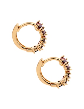 Aretes cortos Napier Social clr cz key item ears con acabado brillante