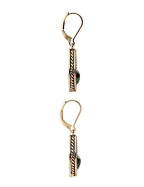 Aretes Napier con acabado brillante