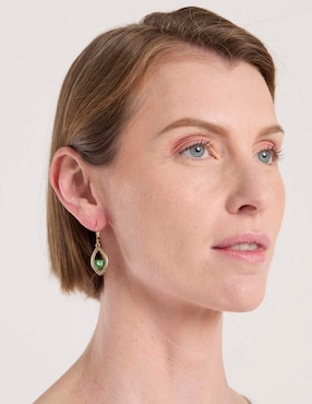 Aretes Napier con acabado brillante