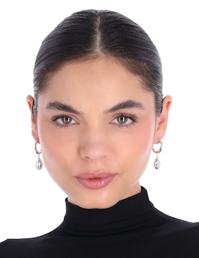 Aretes largos Napier Basic Metal Ears M3 acabado brillante